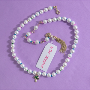 Betsey Johnson Versatile Enchanted Mushroom Pearl Necklace